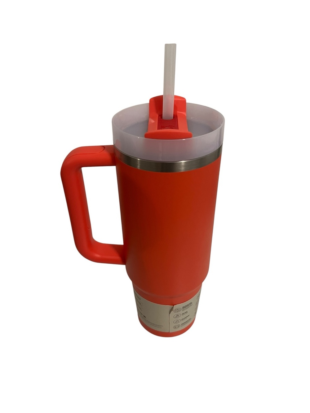 Stanley Quencher H2.0 FlowState Tumbler 30oz - Hot Coral (NWT) - Picture 2 of 4